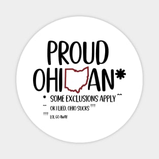 Proud Ohioan | Funny Ohio Pride Magnet